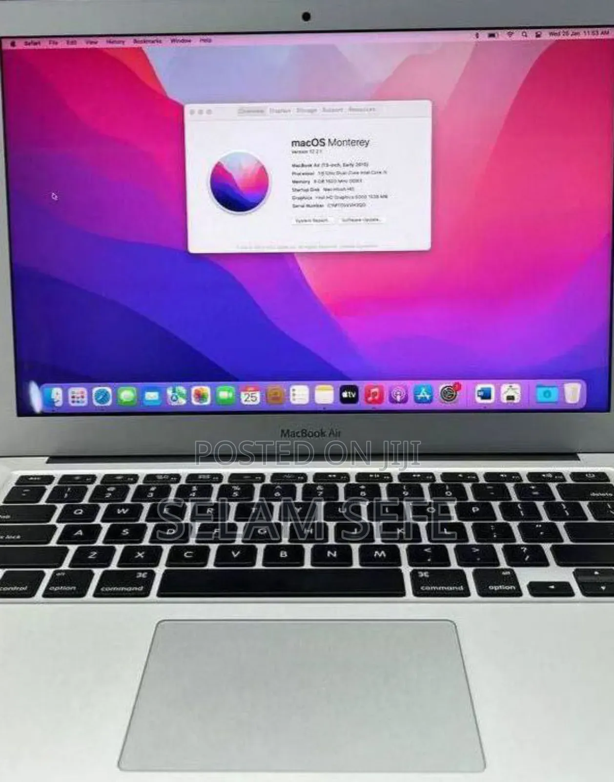New Laptop Apple MacBook Pro 2017 8GB Intel Core I7 SSD 256GB