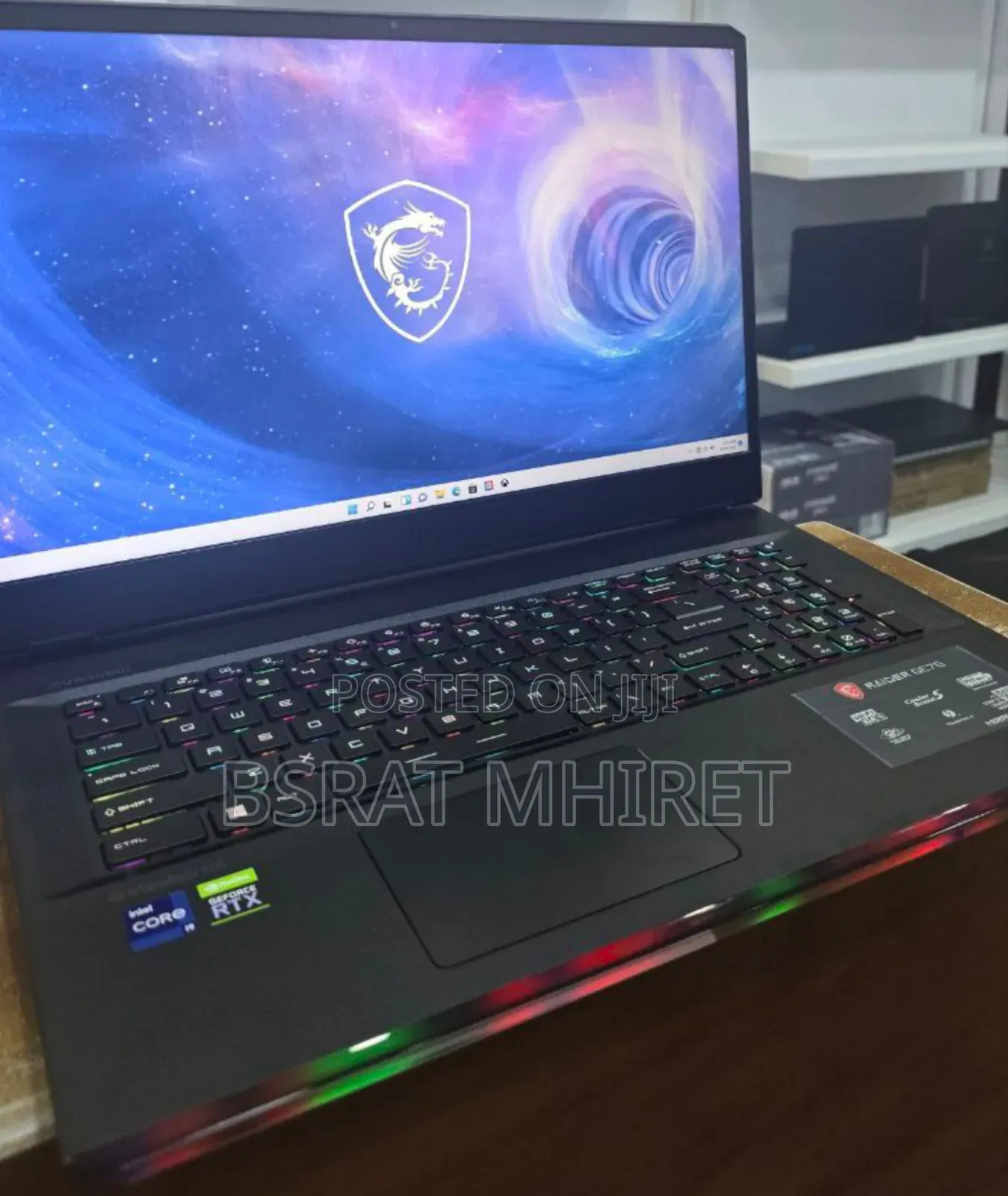 New Laptop MSI GF63 16GB Intel Core I9 SSD 1T