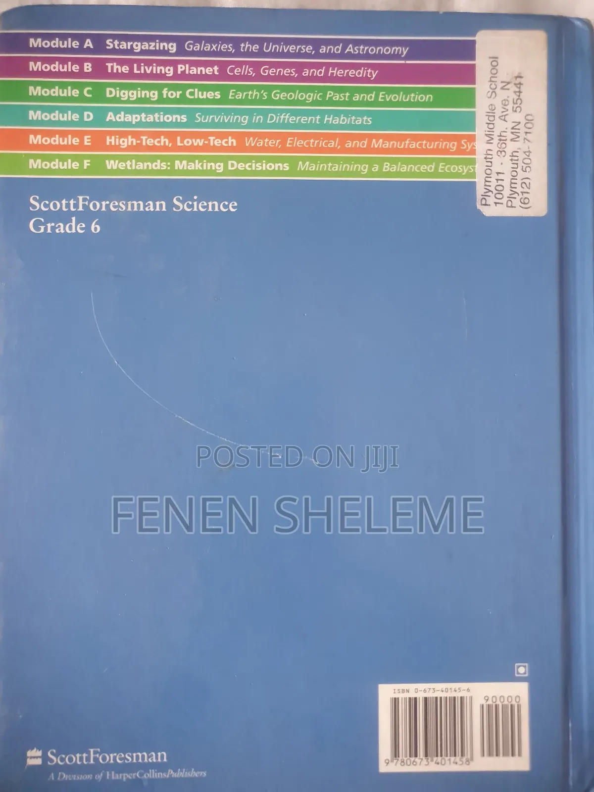 Science Book for Grade 6 Students
