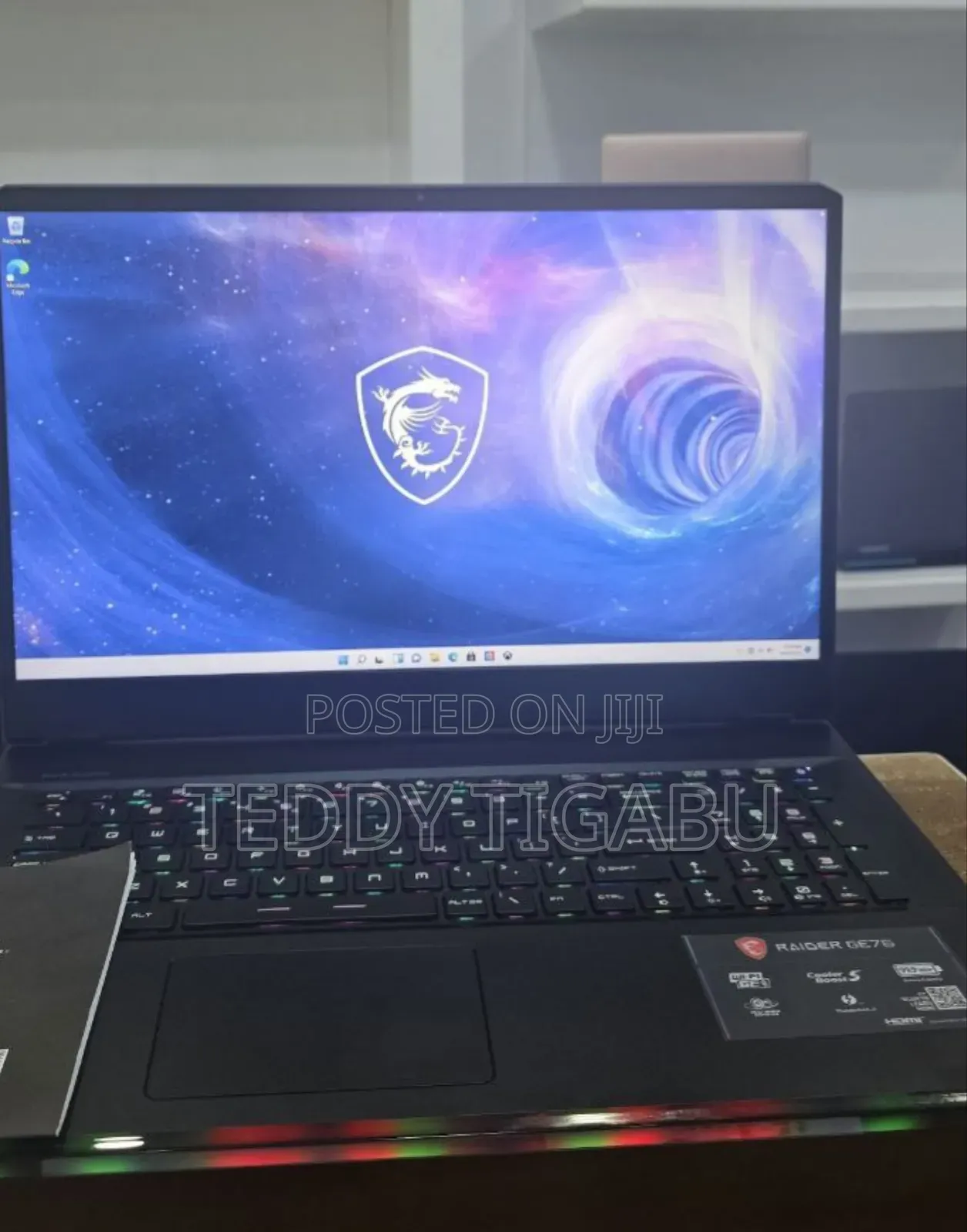 New Laptop MSI 16GB Intel Core I9 SSD 1T