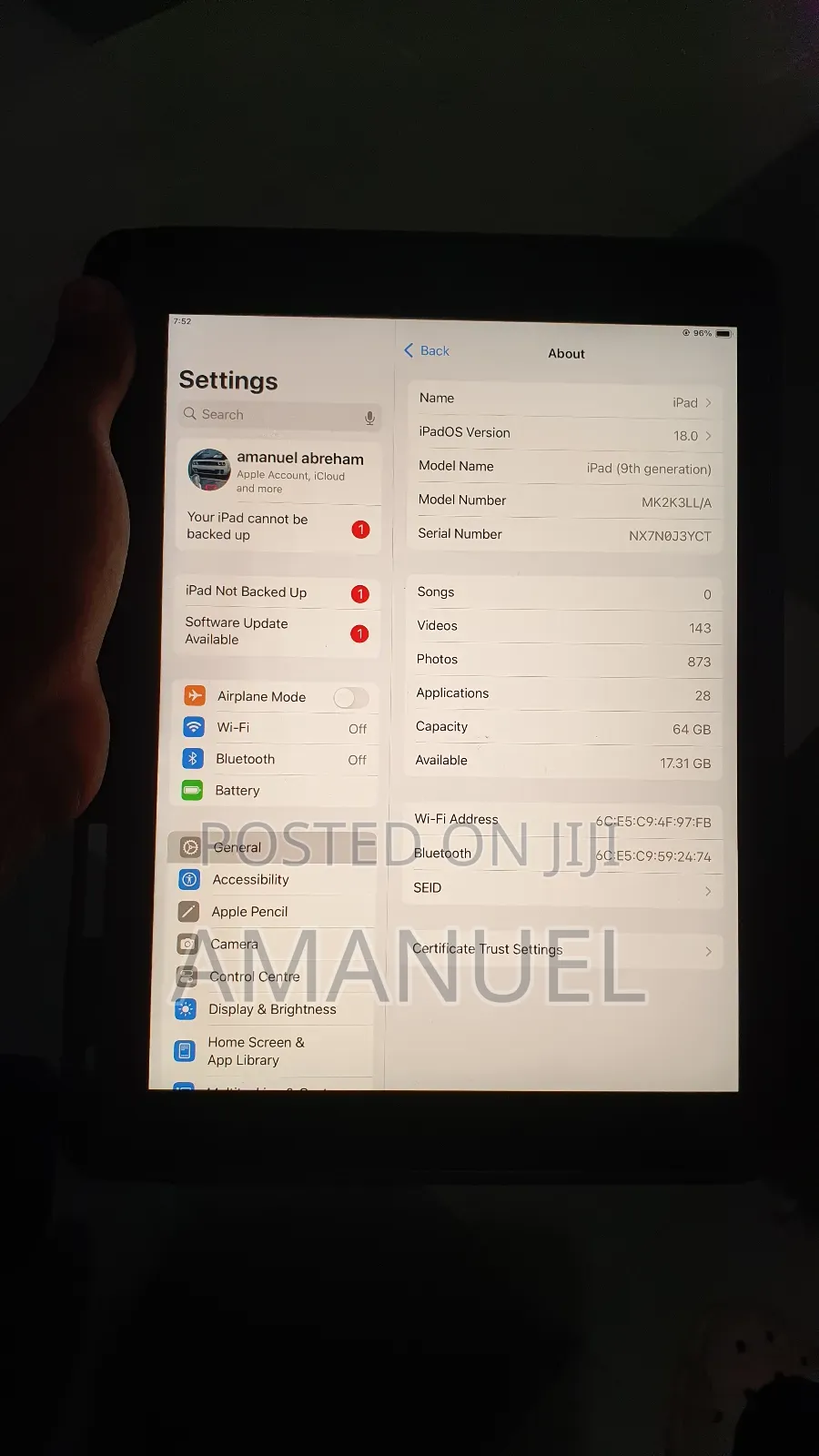 Apple iPad 10.2 (2021) 64 GB Gray