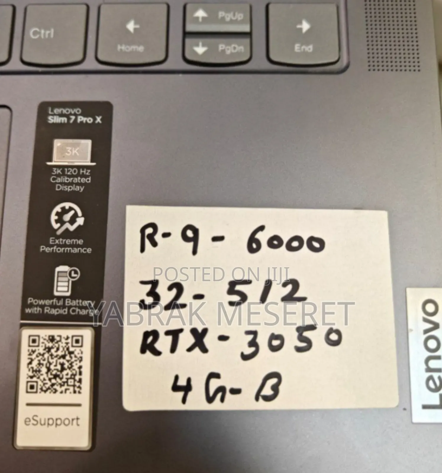 New Laptop Lenovo Legion 5 32GB AMD Ryzen 9 SSD 512GB