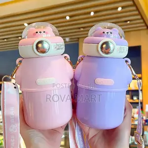 Space Bear Design Water Bottle
