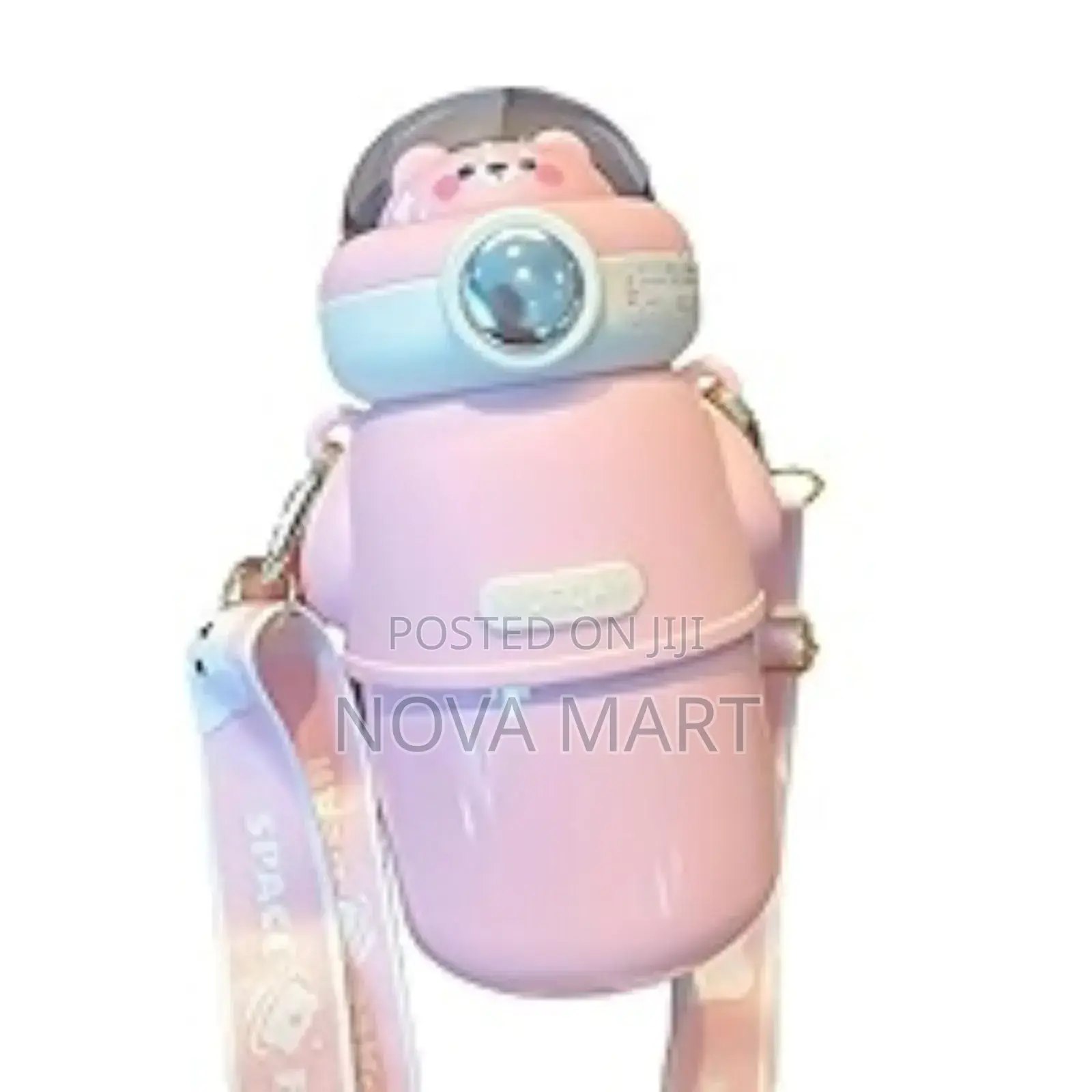 Space Bear Design Water Bottle