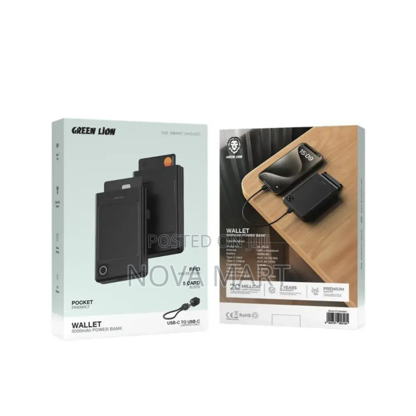 3-in-1 Smart Cardholder Power Bank