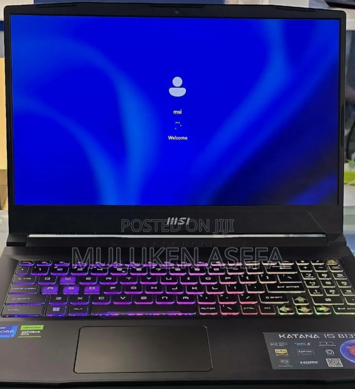 New Laptop MSI Katana 15 16GB Intel Core I7 SSD 512GB