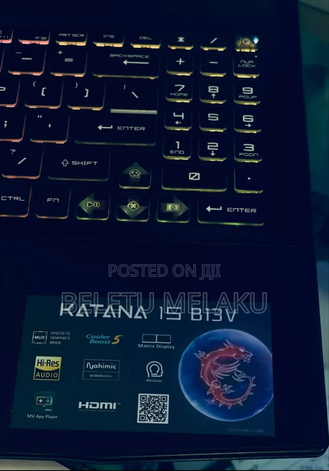 New Laptop MSI Katana 15 16GB Intel Core I7 SSD 1T