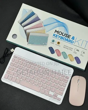 Bluetooth Mouse and Keyboard Kit With Rechargeable Battery