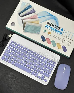 Bluetooth Mouse and Keyboard Kit With Rechargeable Battery