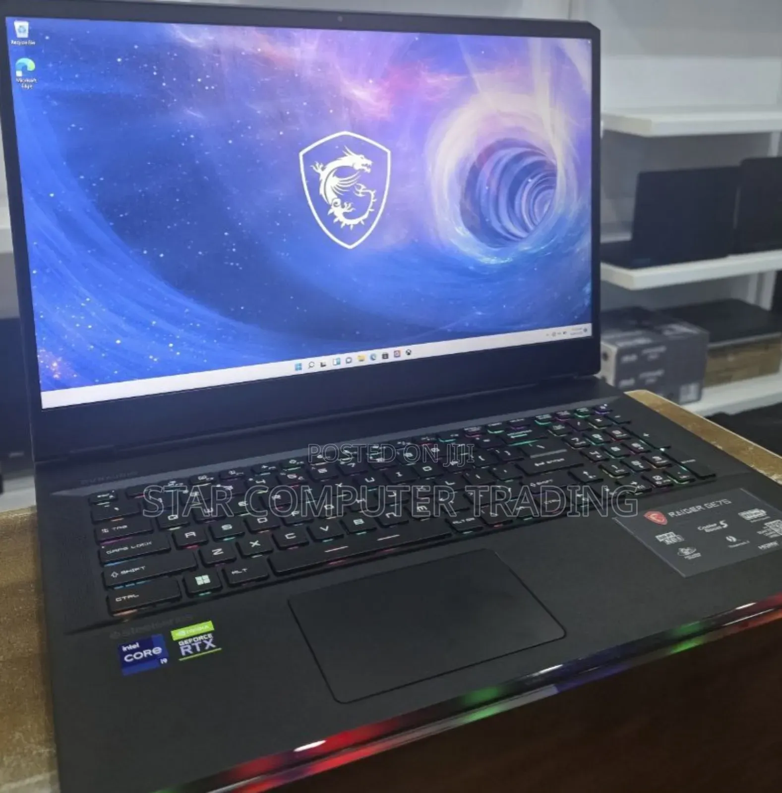 New Laptop MSI Raider GE78 16GB Intel Core I9 SSD 1T