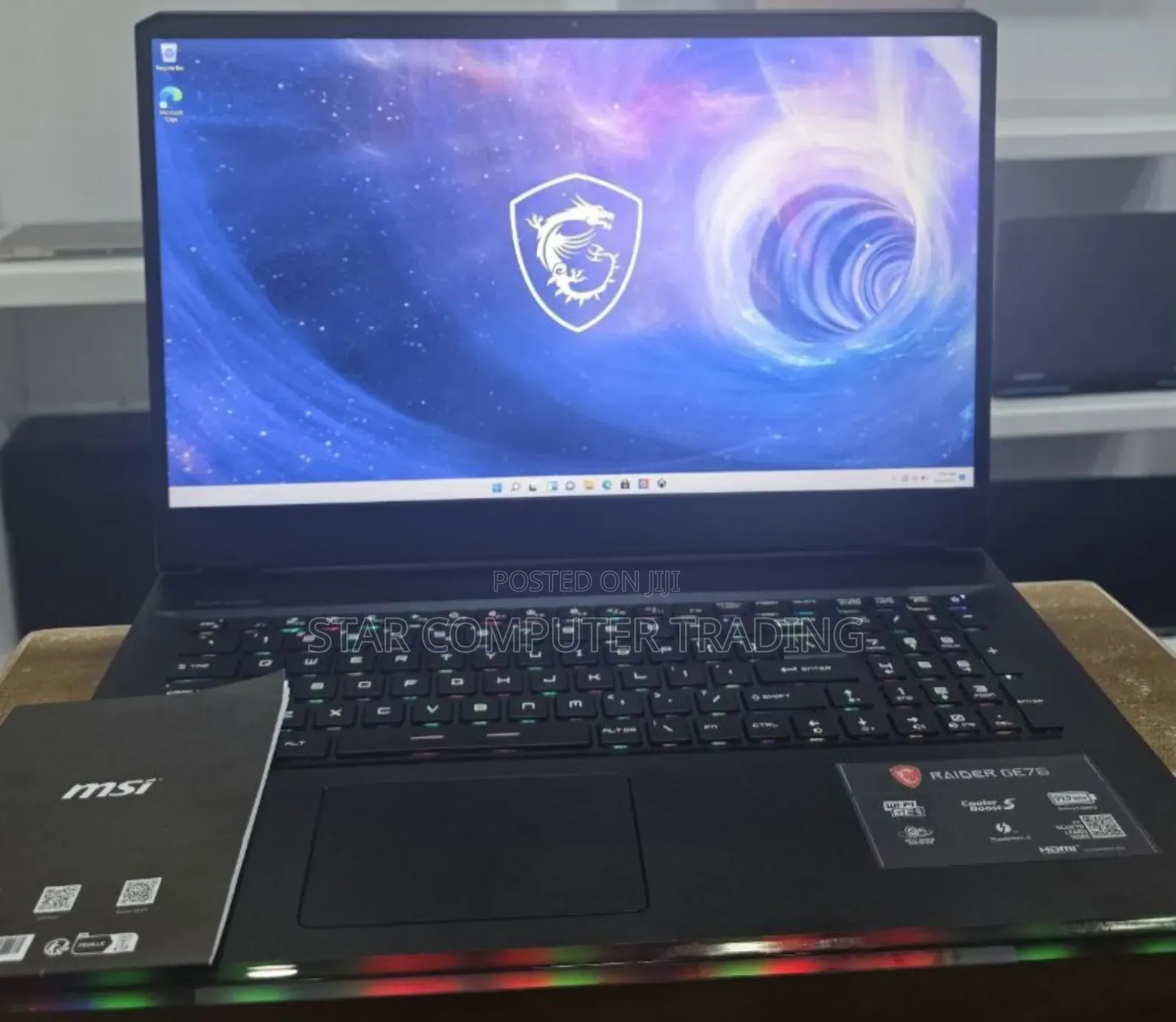 New Laptop MSI Raider GE78 16GB Intel Core I9 SSD 1T