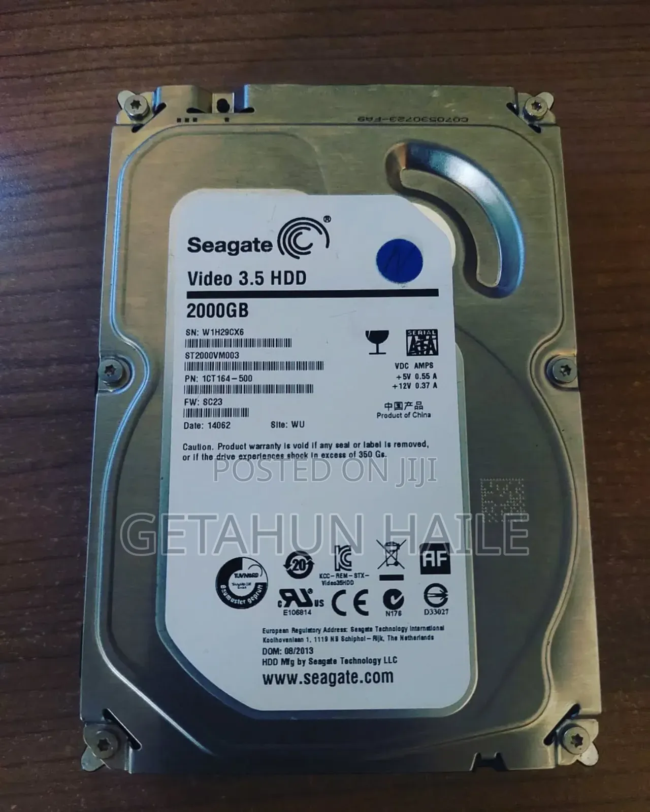 Seagate 2tb Hard Disk for Desktop and Surveillance