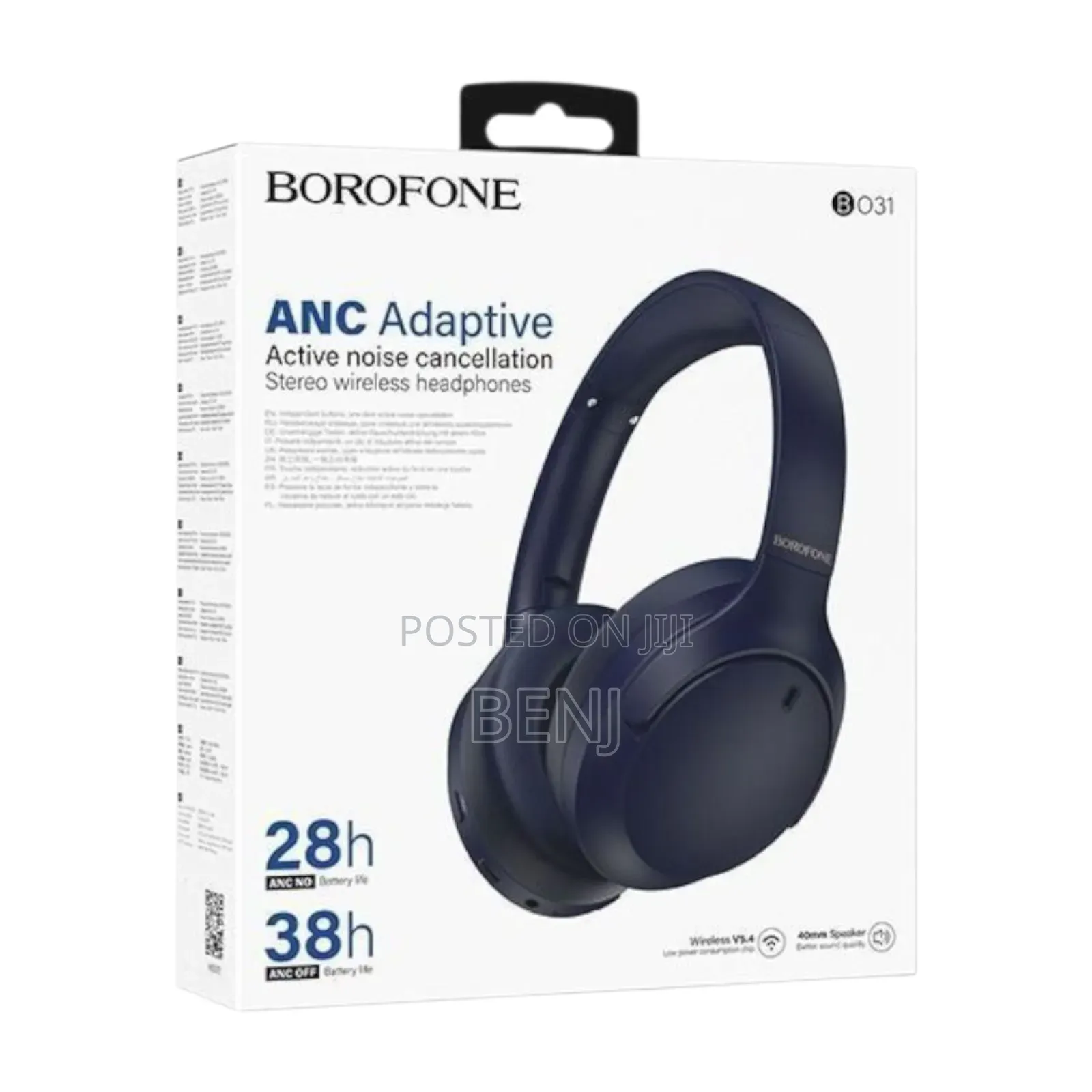 Borofone B031 Wireless Headphone | Mic Anc | 28 - 38 Hours