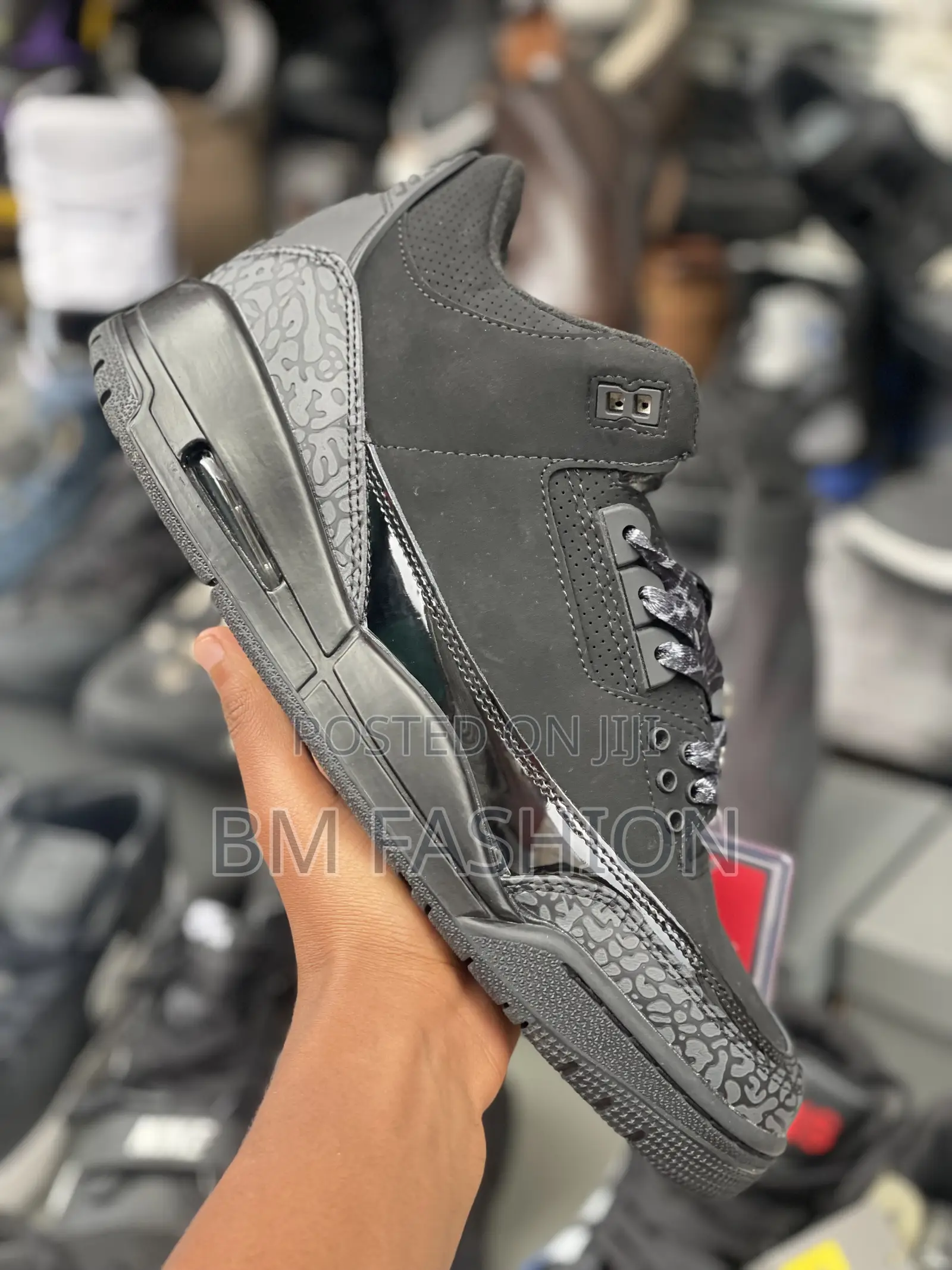 Jordan 3 Black Men’S Fashion Sneakers