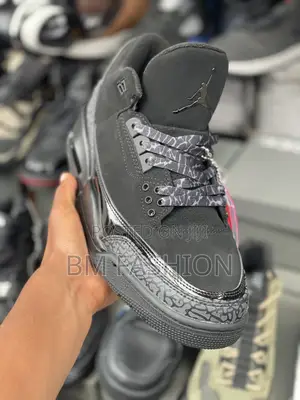 Jordan 3 Black Men’S Fashion Sneakers