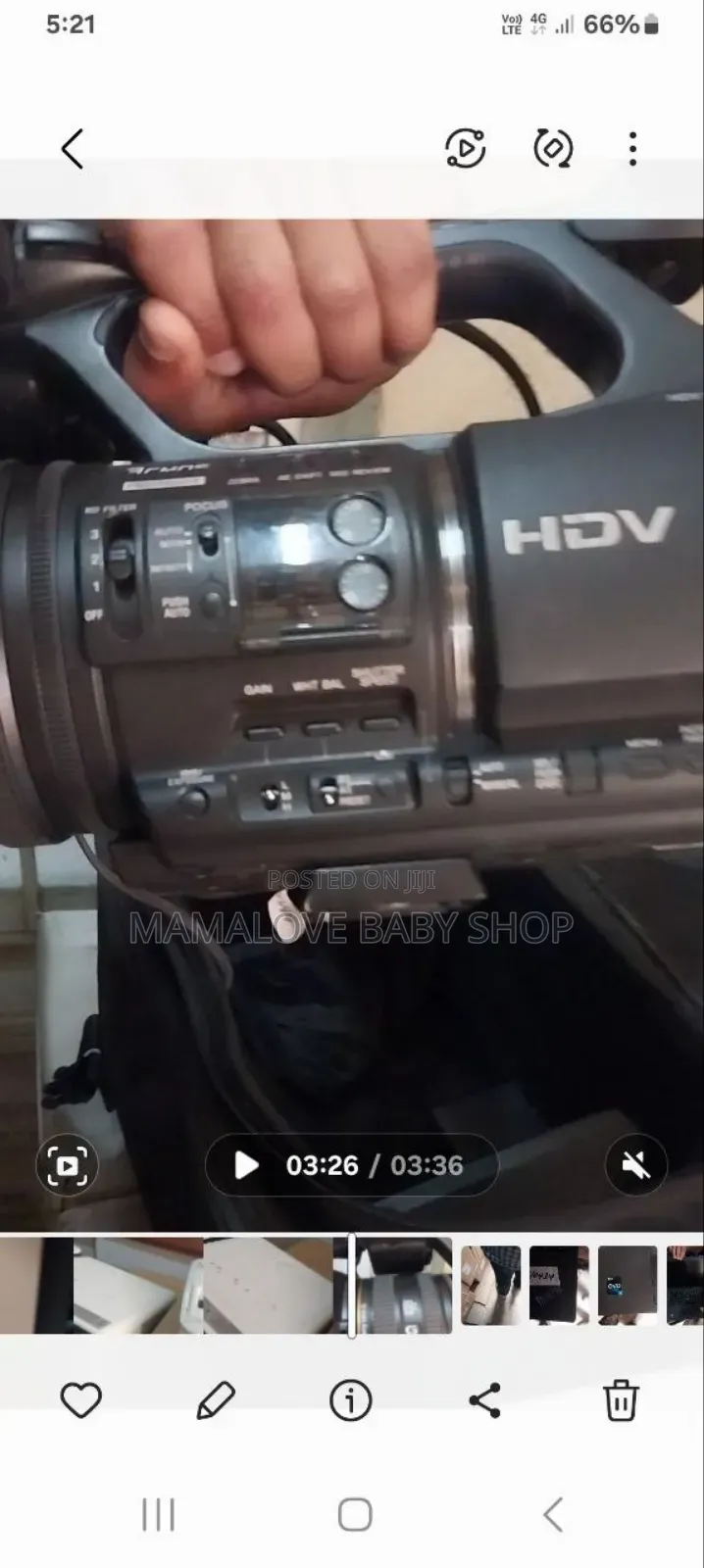 Sony Camera HDR Fx1000e