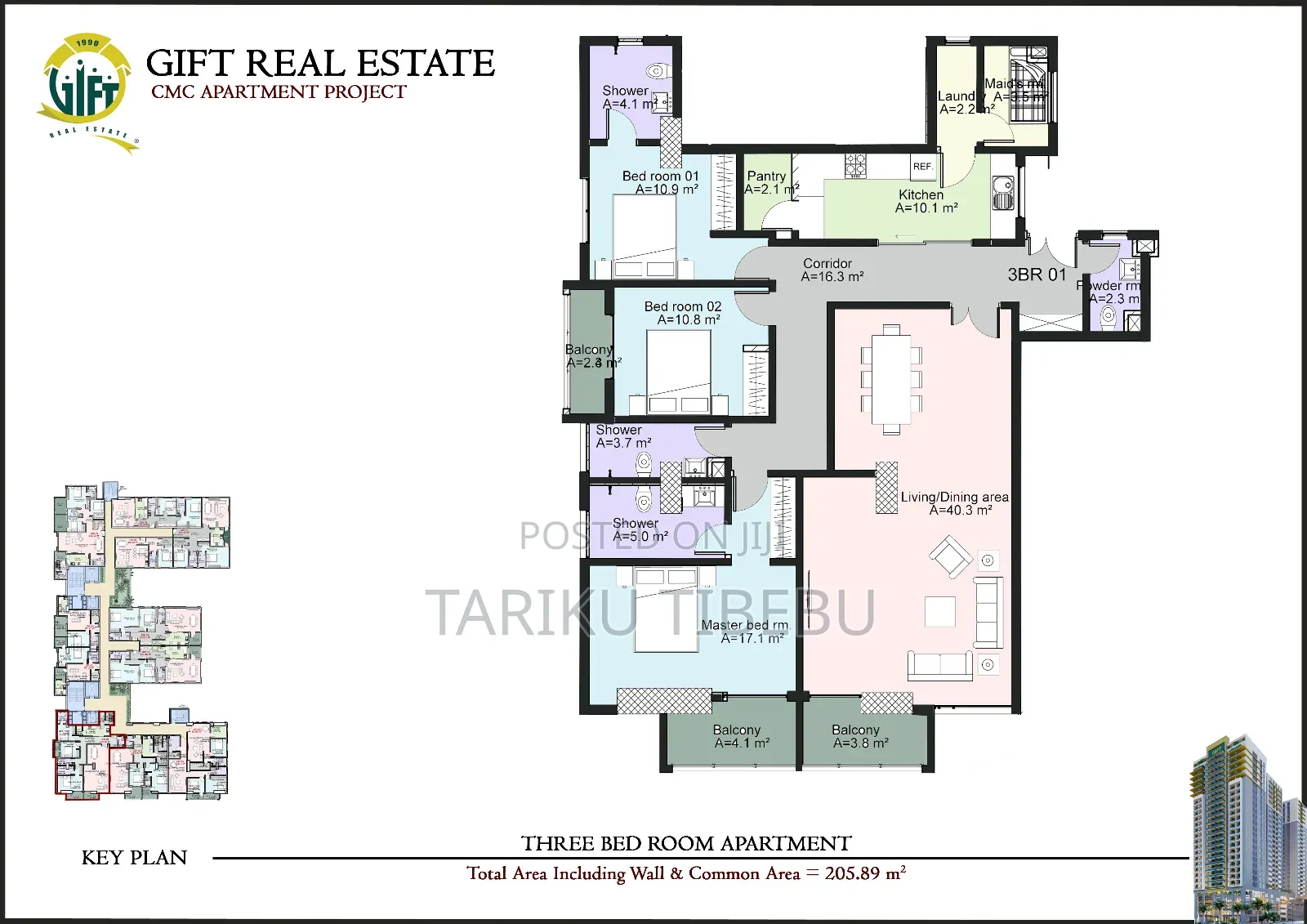 3bdrm Apartment in Yeka for sale