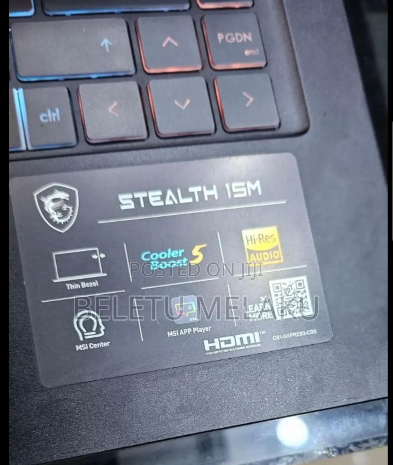 New Laptop MSI 16GB Intel Core I7 SSD 1T