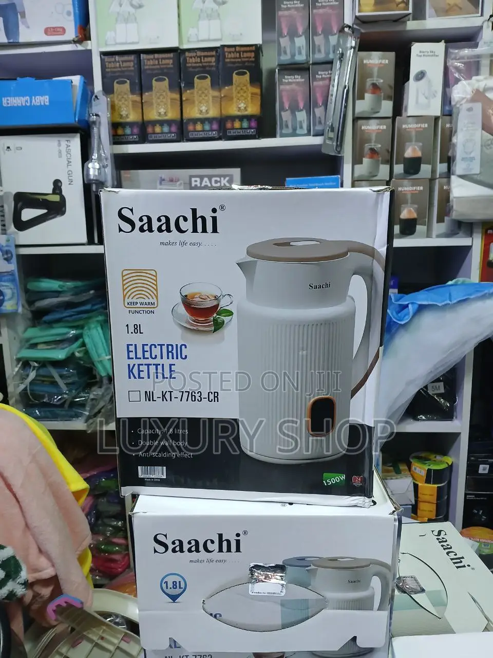 Saachi Electric Kettle
ሳቺ ውሃ ማፍያ
