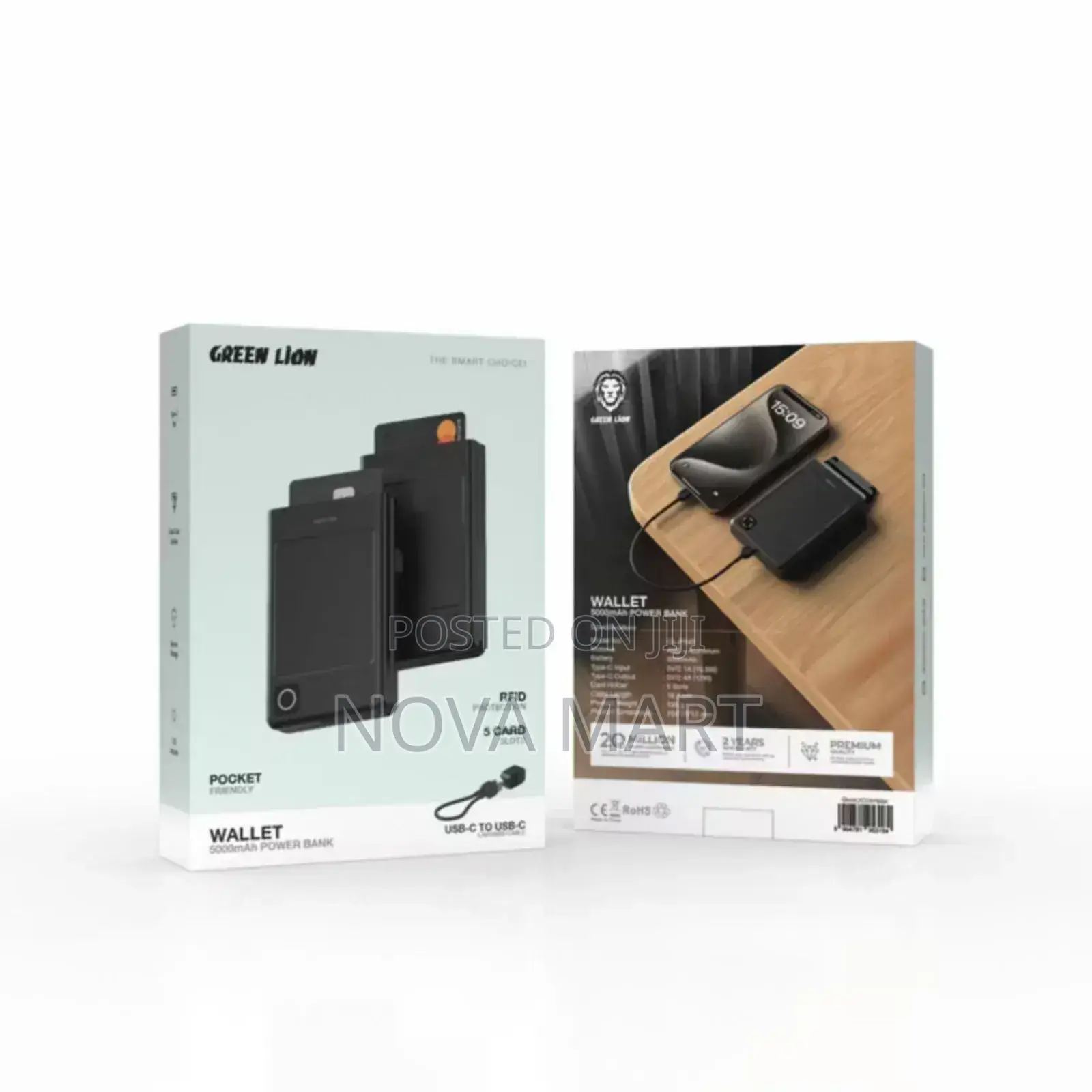 The Green Lion Wallet 5000mah