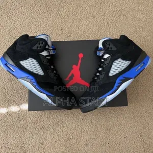 Photo - Jordan 5 Racer_blue” High Shoes for Men's
 Master Quality