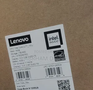 New Laptop Lenovo Yoga Book 9i 16GB Intel Core Ultra 7 SSD 1T