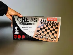 3in1 Wooden Game Set Chess+ Checkers + Backgammon ] 3በ1 ጨዋታ