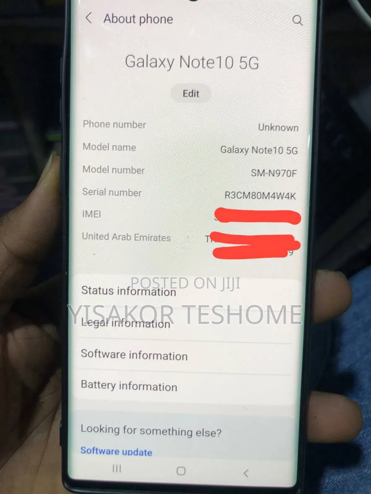 Samsung Galaxy Note 10 5G 256 GB Blue