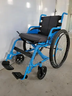 Folding Wheelchair٥٥wheelchair=Includes Seat Belt;Calf Strap