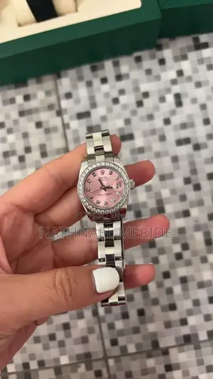 Photo - Rolex Ladies Oyster Perpetual Steel Pink Dial Diamond