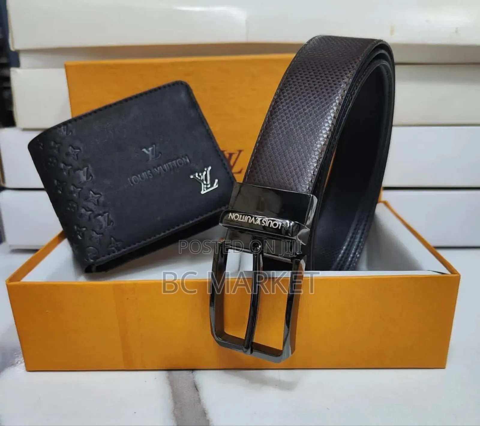 Louis Vuitton Armani Belt Wallet Combo
