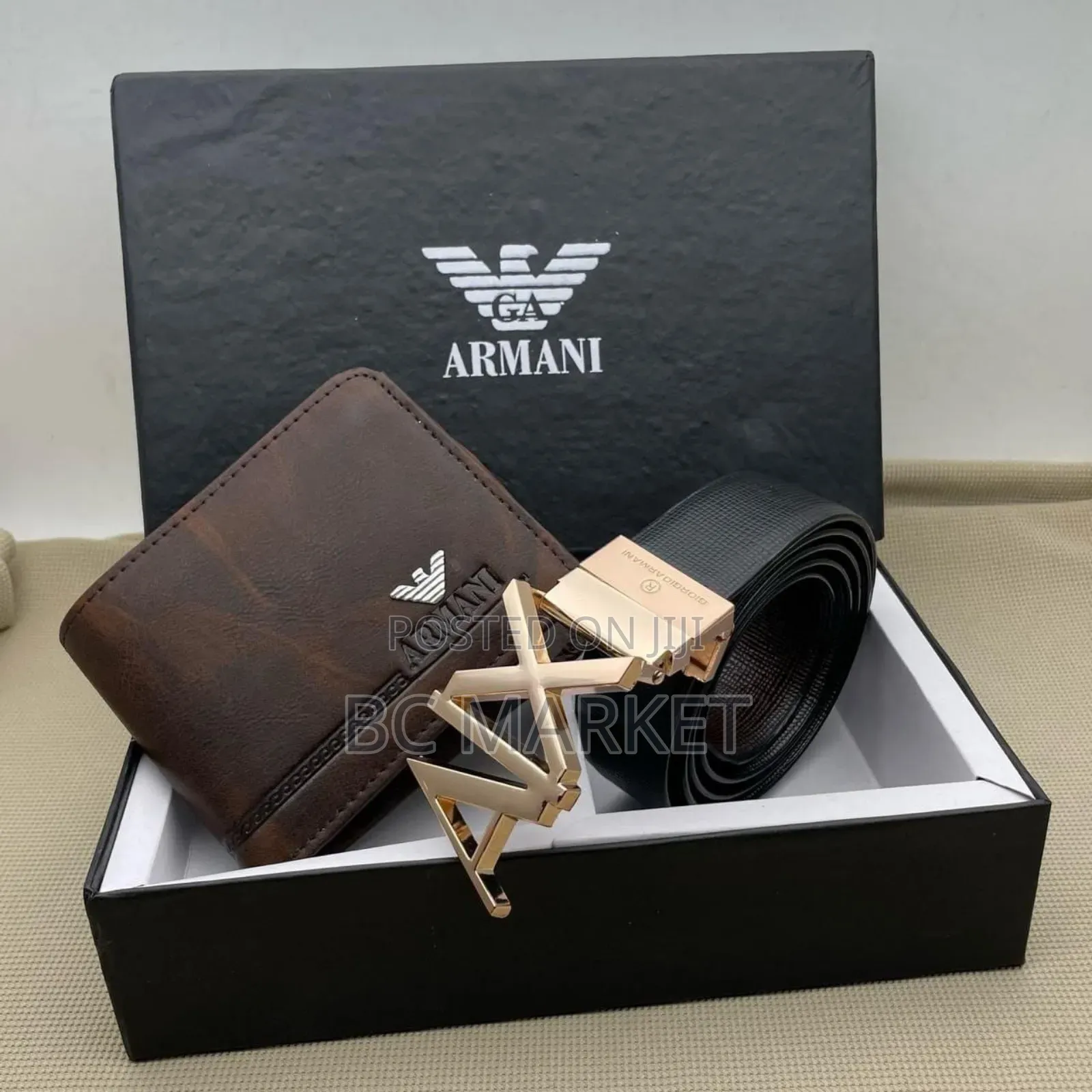 Louis Vuitton Armani Belt Wallet Combo