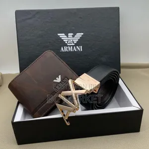 Louis Vuitton Armani Belt Wallet Combo