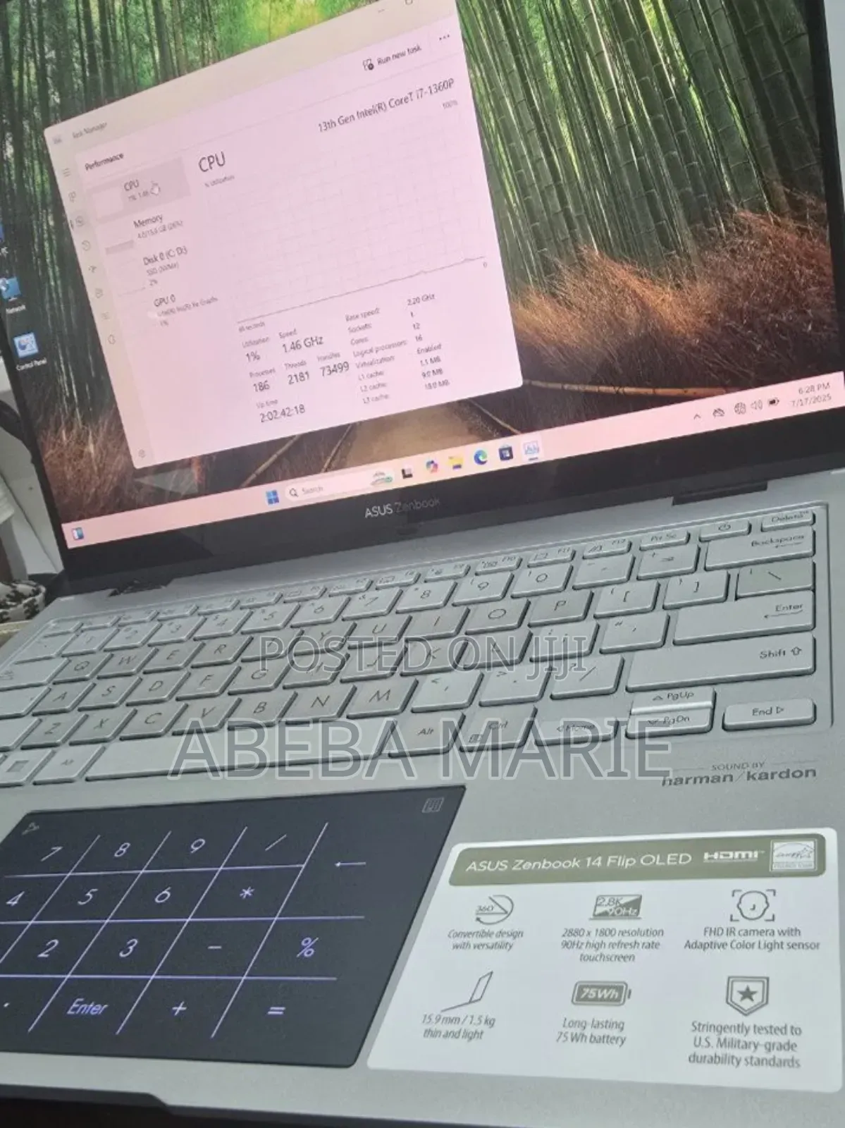 New Laptop Asus Zenbook Duo 14 16GB Intel Core I5 SSD 1T