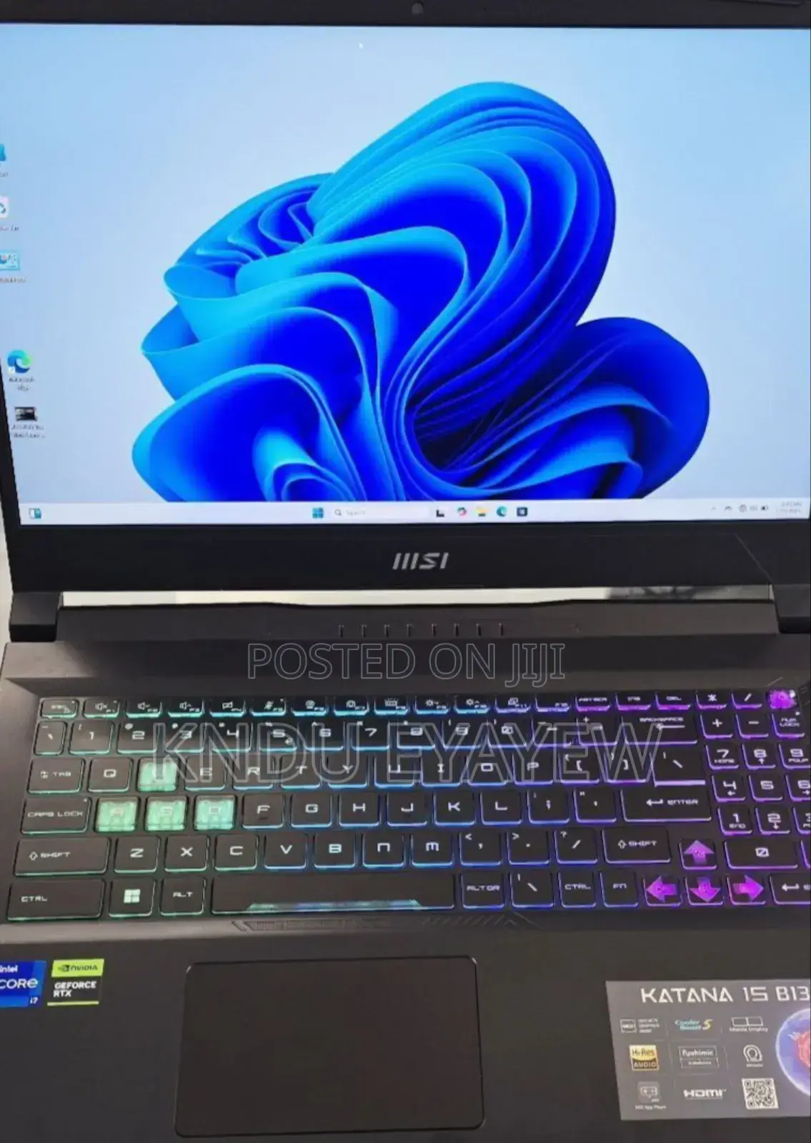 New Laptop MSI Katana 15 16GB Intel Core I7 SSD 512GB