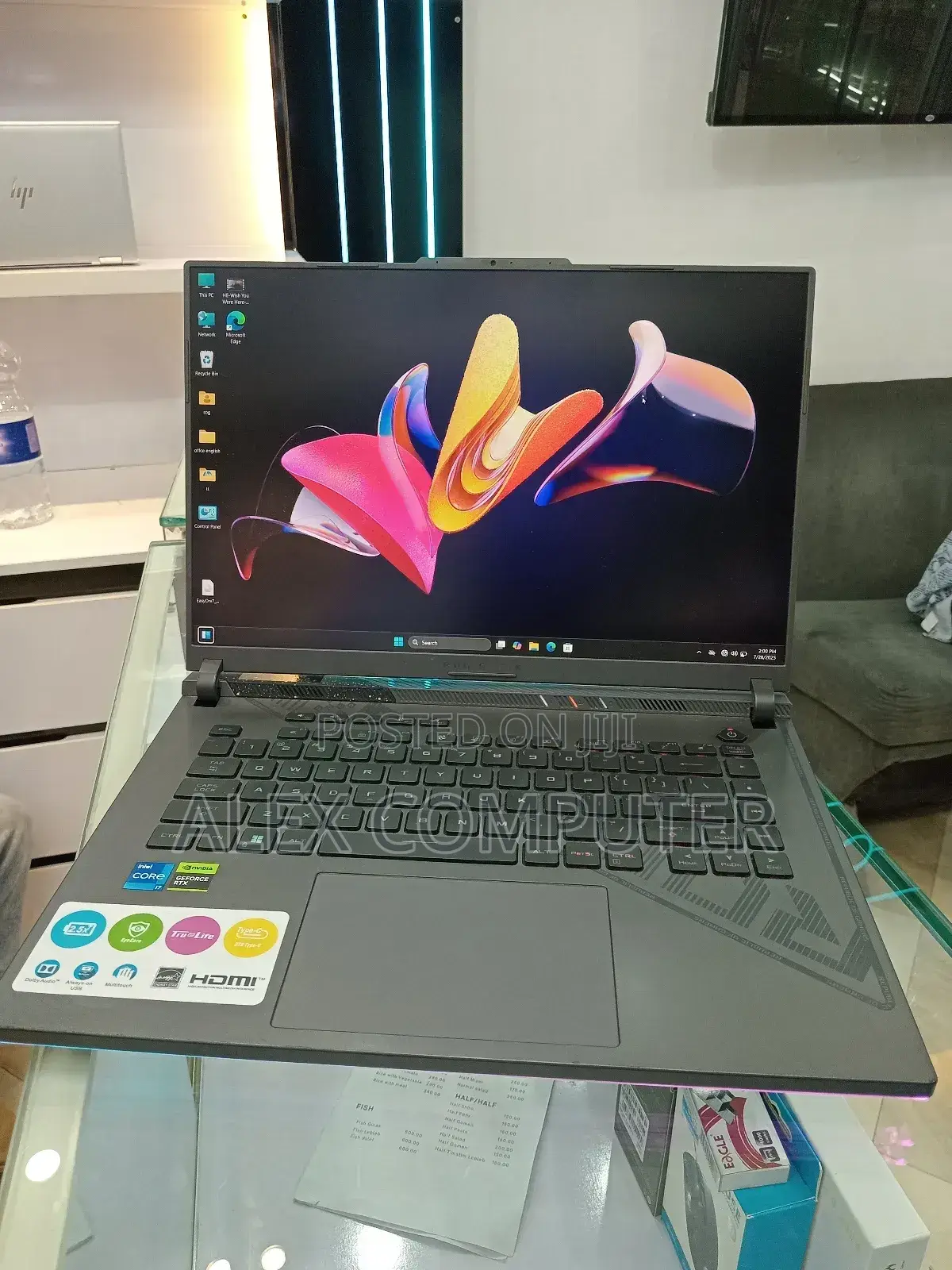 New Laptop Asus ROG Strix G16 G614 16GB Intel Core I7 SSD 1T