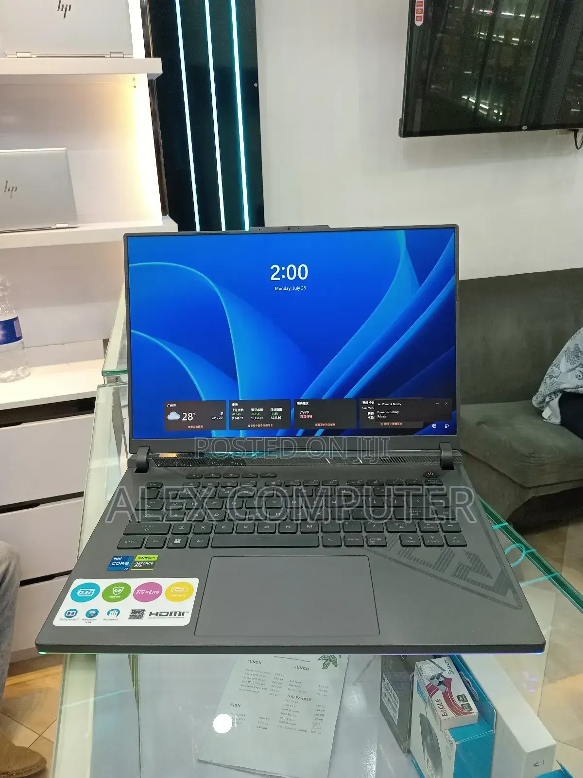 New Laptop Asus ROG Strix G16 G614 16GB Intel Core I7 SSD 1T
