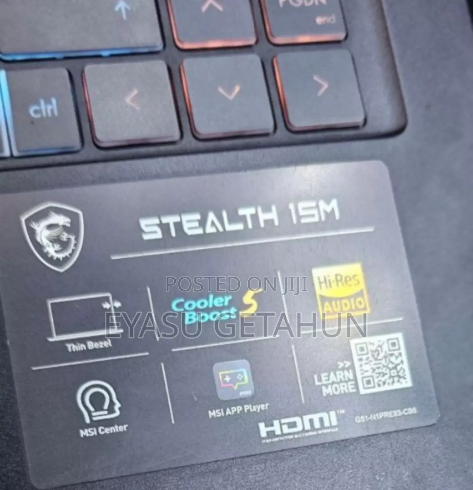 New Laptop MSI Stealth 16 AI Studio 16GB Intel Core I7 SSD 1T