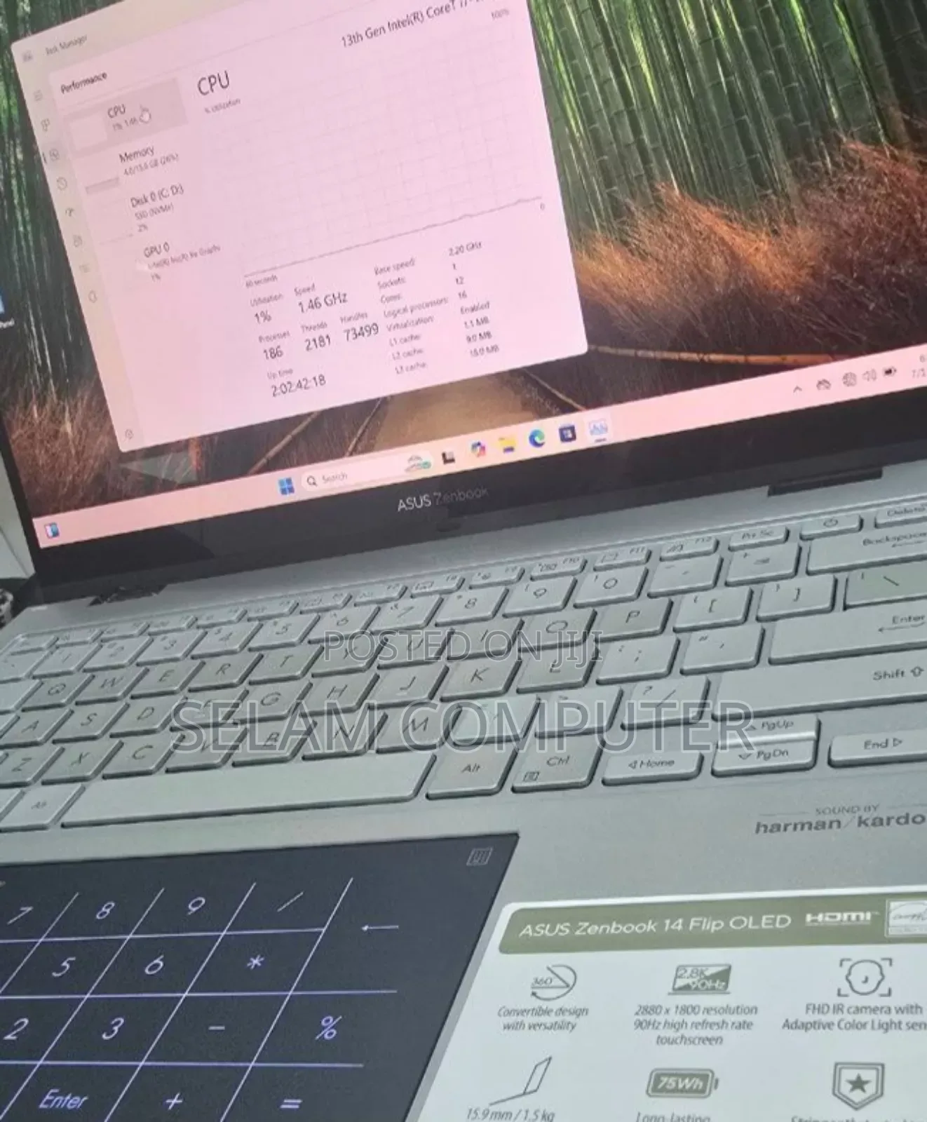 New Laptop Asus Zenbook 14 UX434 16GB Intel Core I5 SSD 1T