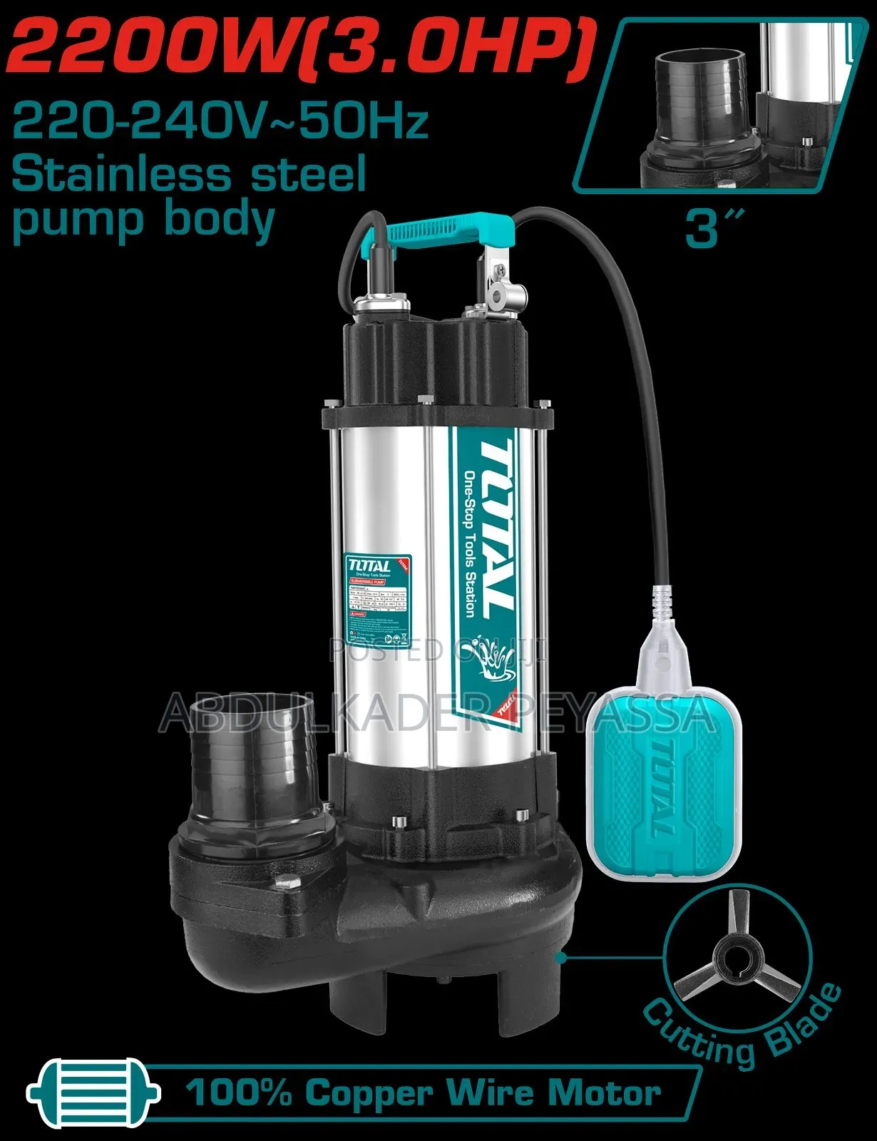 Total Sewage Sumersible Pump(For Dirty Water