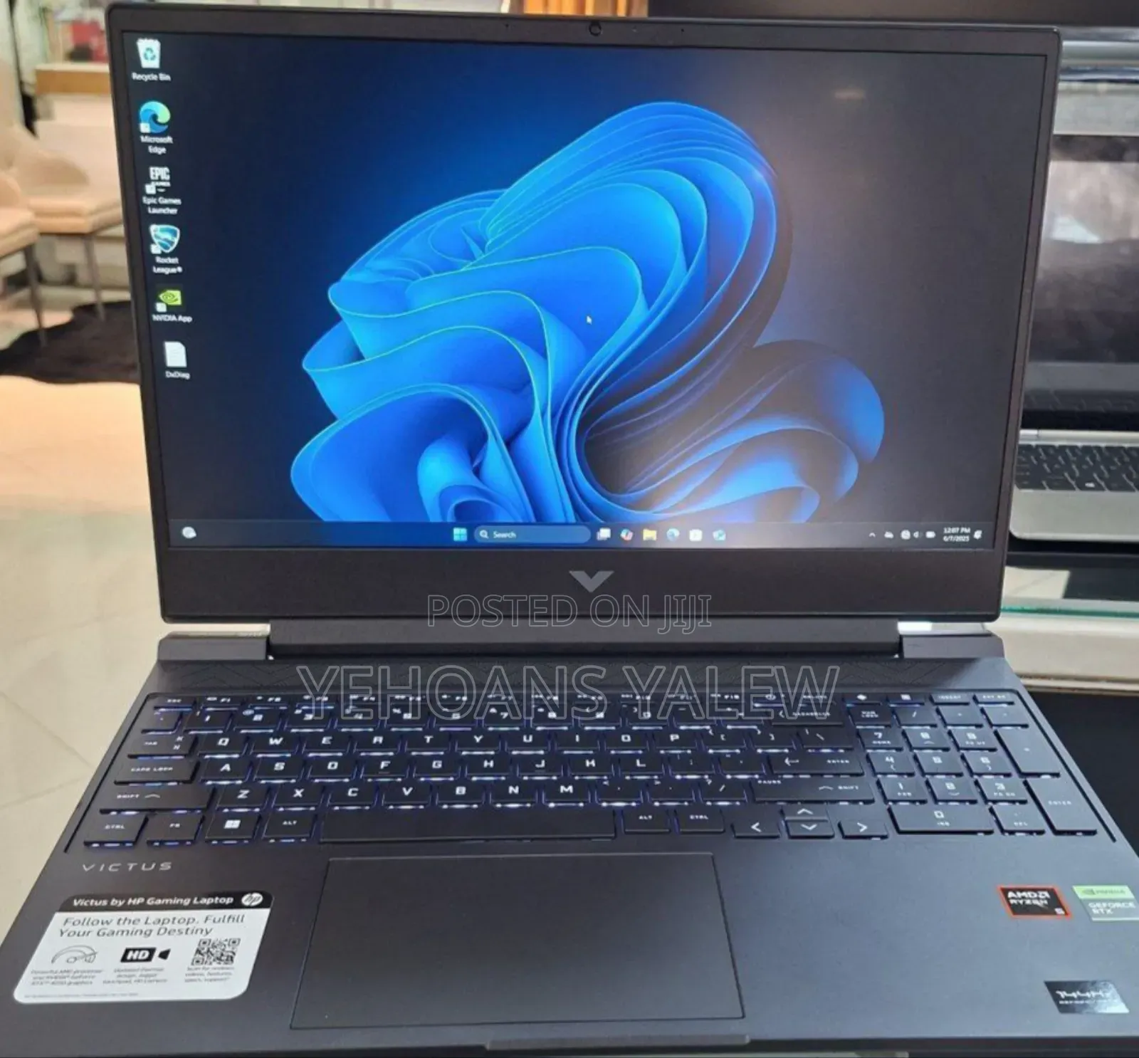 New Laptop HP Victus 15 8GB AMD Ryzen 5 SSD 512GB