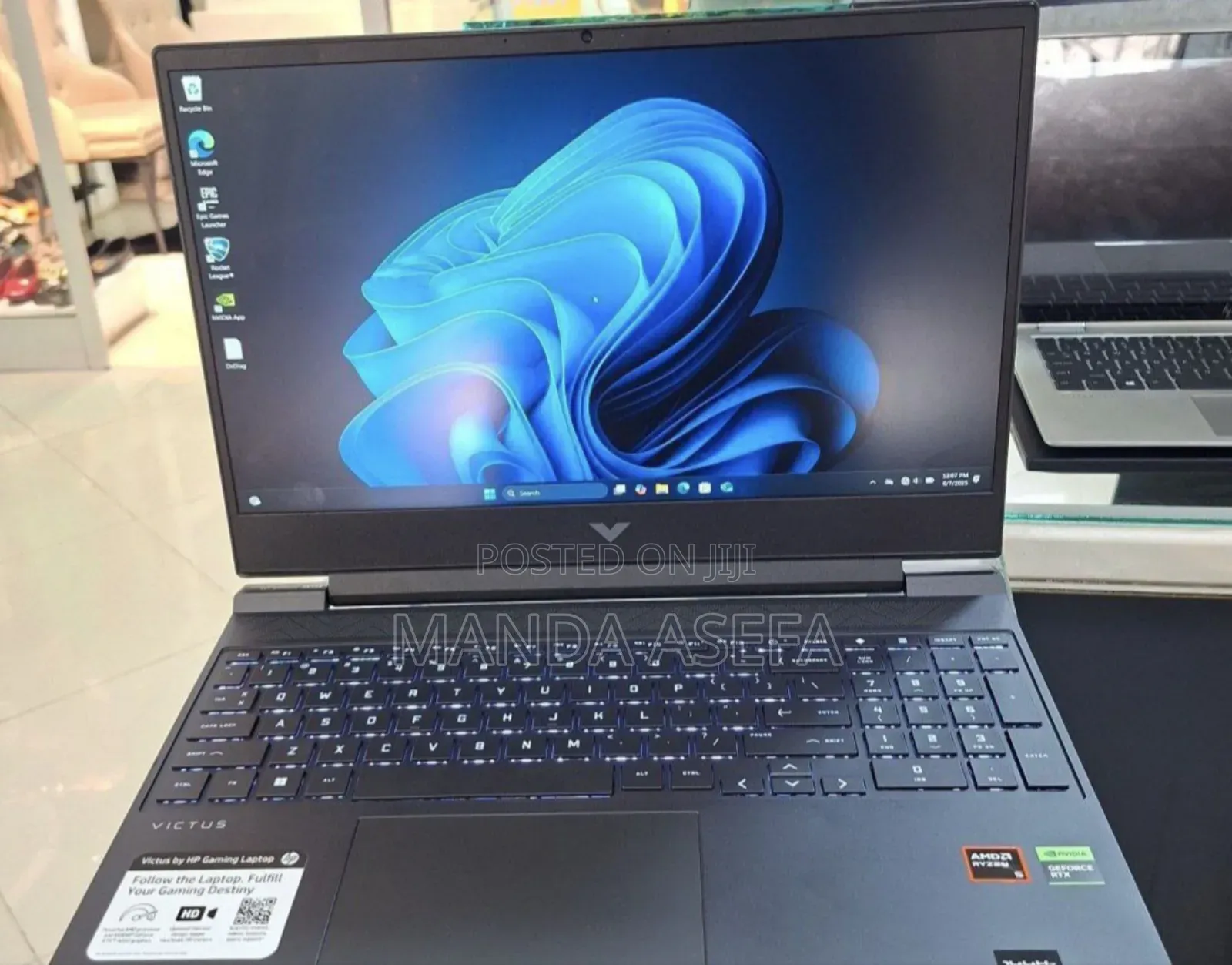 New Laptop HP Victus 15 8GB AMD Ryzen 5 SSD 512GB