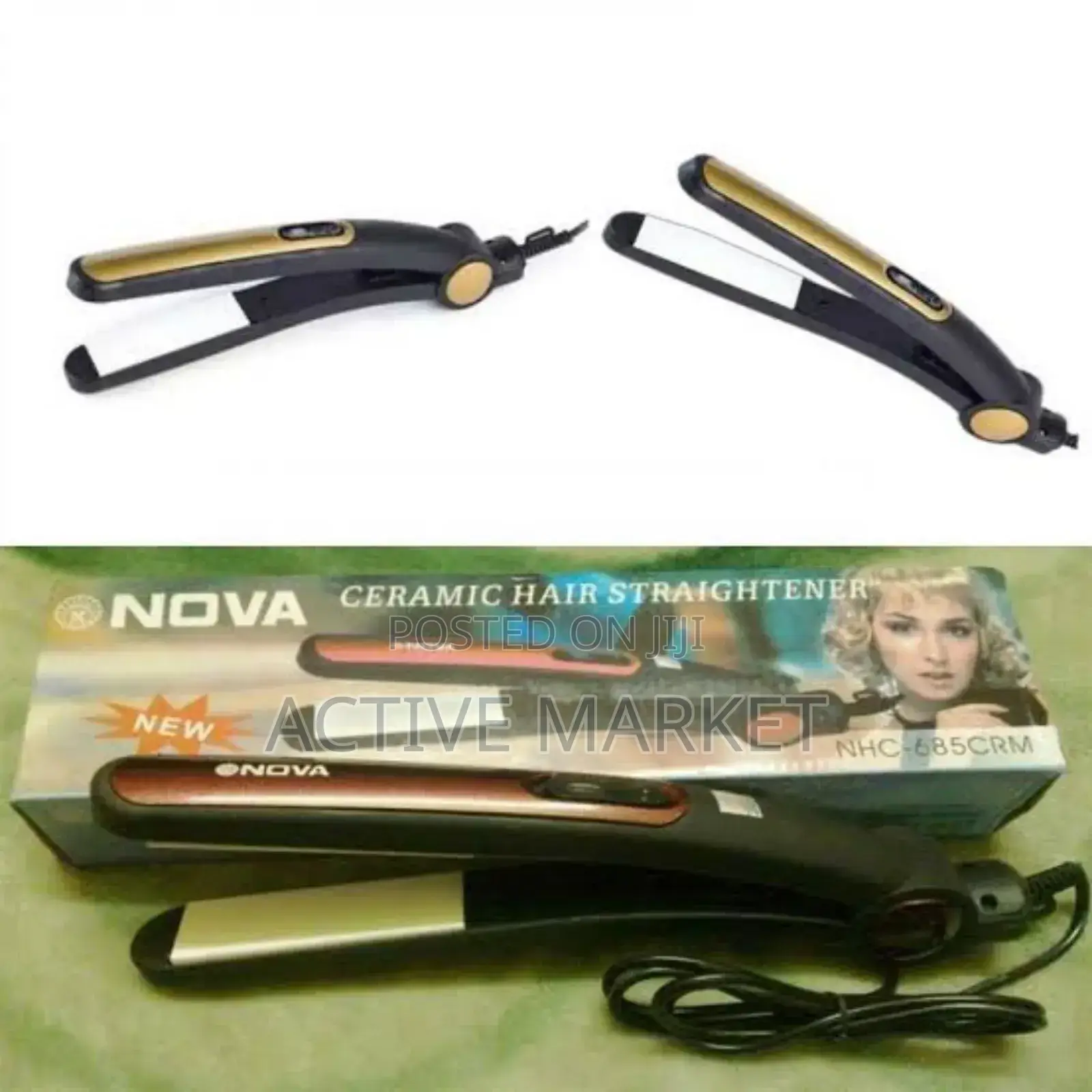 የፀጉር መተኮሺያ እና ማለስለሺያ Nova Professional Hair Straightener