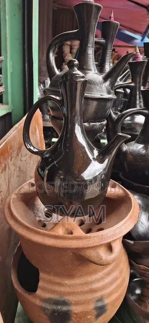 Photo - Ceramic Coffee Jebena ሴራሚክ ጀበና