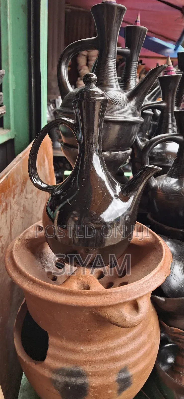 Ceramic Coffee Jebena ሴራሚክ ጀበና