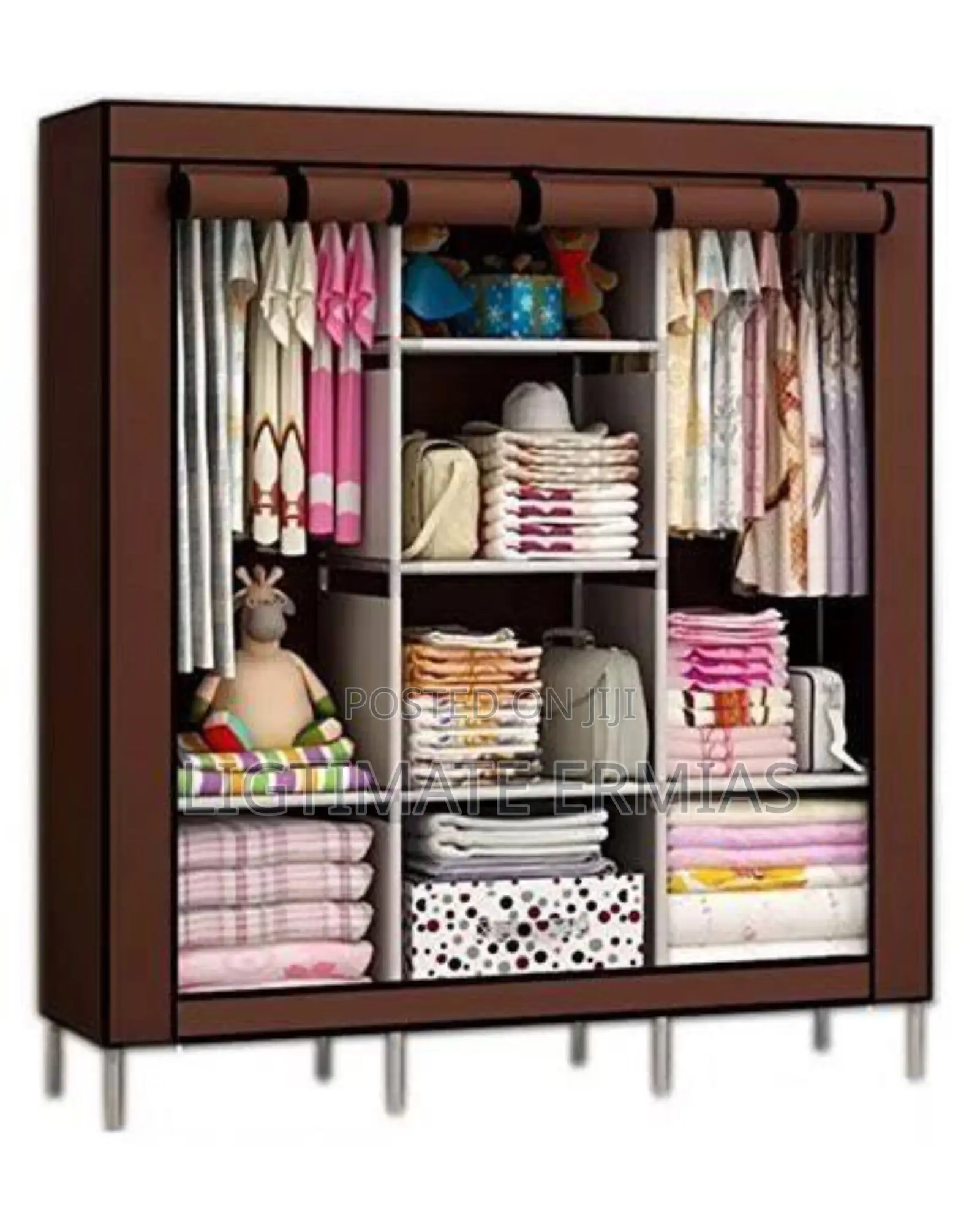 ተገጣጣሚ የልብስ ቁም ሳጥን ባለ 3 በተለያየ ከለር