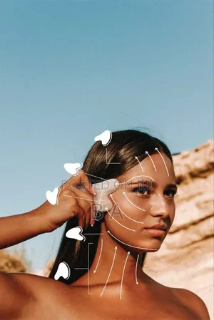 Gua Sha With Jade Stone Face Massager Roller Original