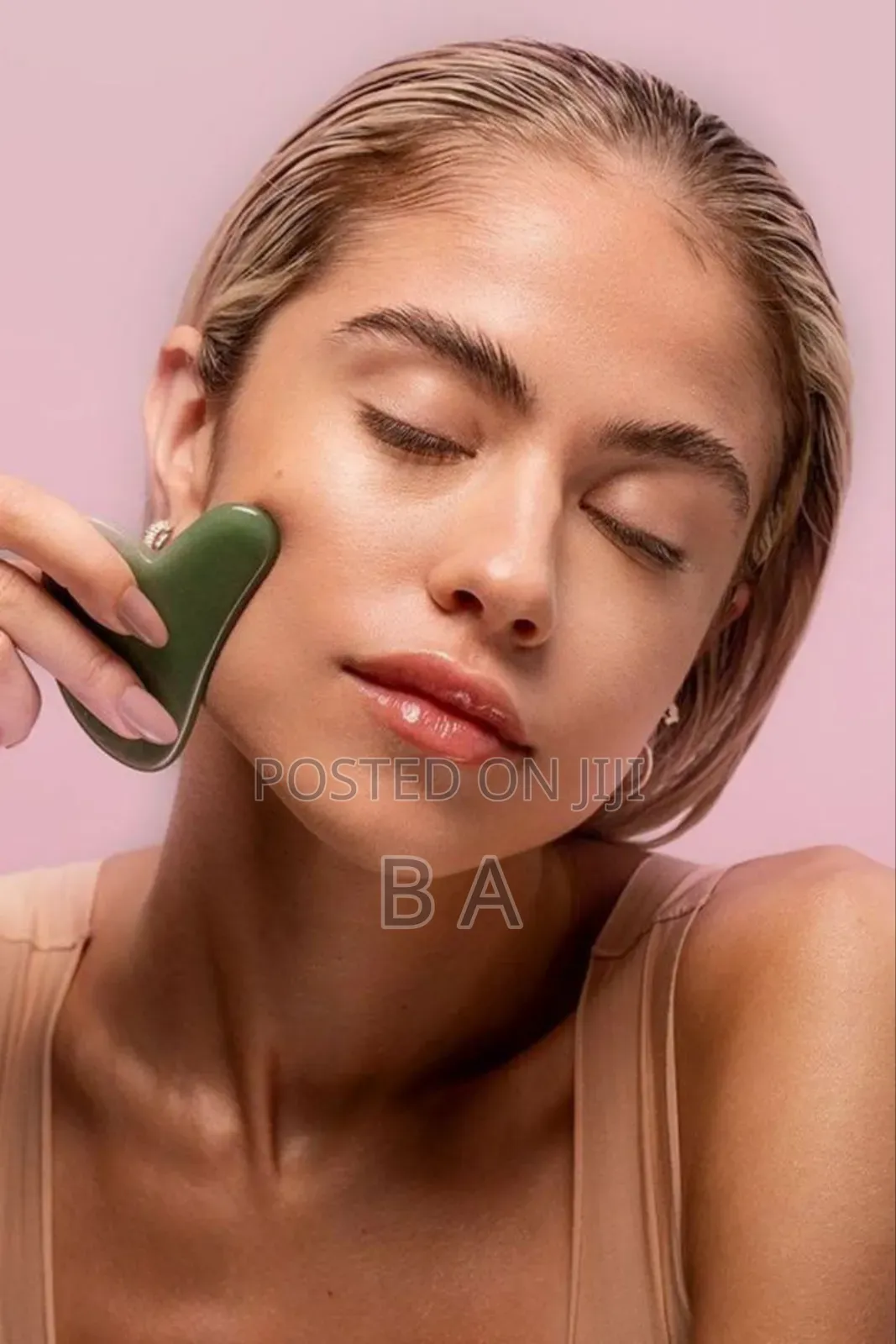 Gua Sha With Jade Stone Face Massager Roller Original