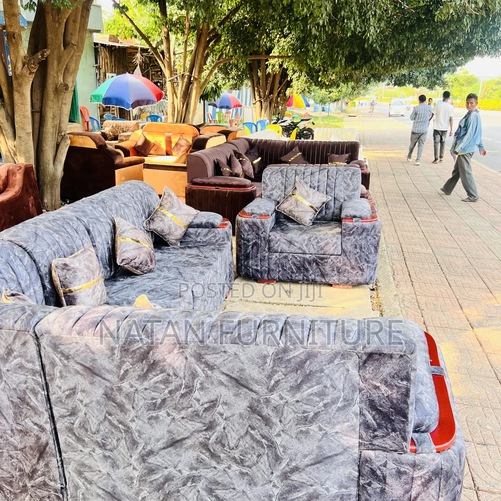 Maled Foam Sponge Hd#1 L Shaped Corner Sofa With Wooden Made