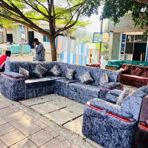 Maled Foam Sponge Hd#1 L Shaped Corner Sofa With Wooden Made